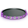 Round Light Up Serving Tray w/ Purple LED Light